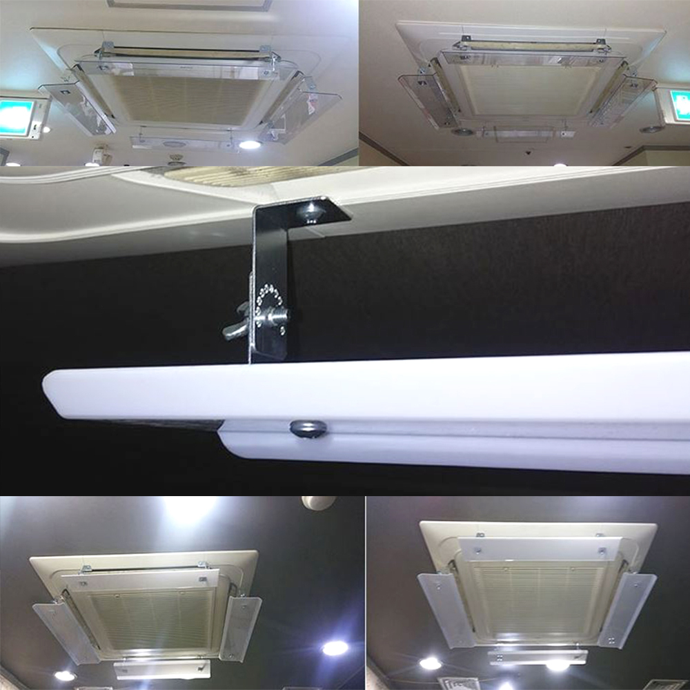 투명 천장에어컨 바람막이 시스템 투명 풍향 각도조절 가림막