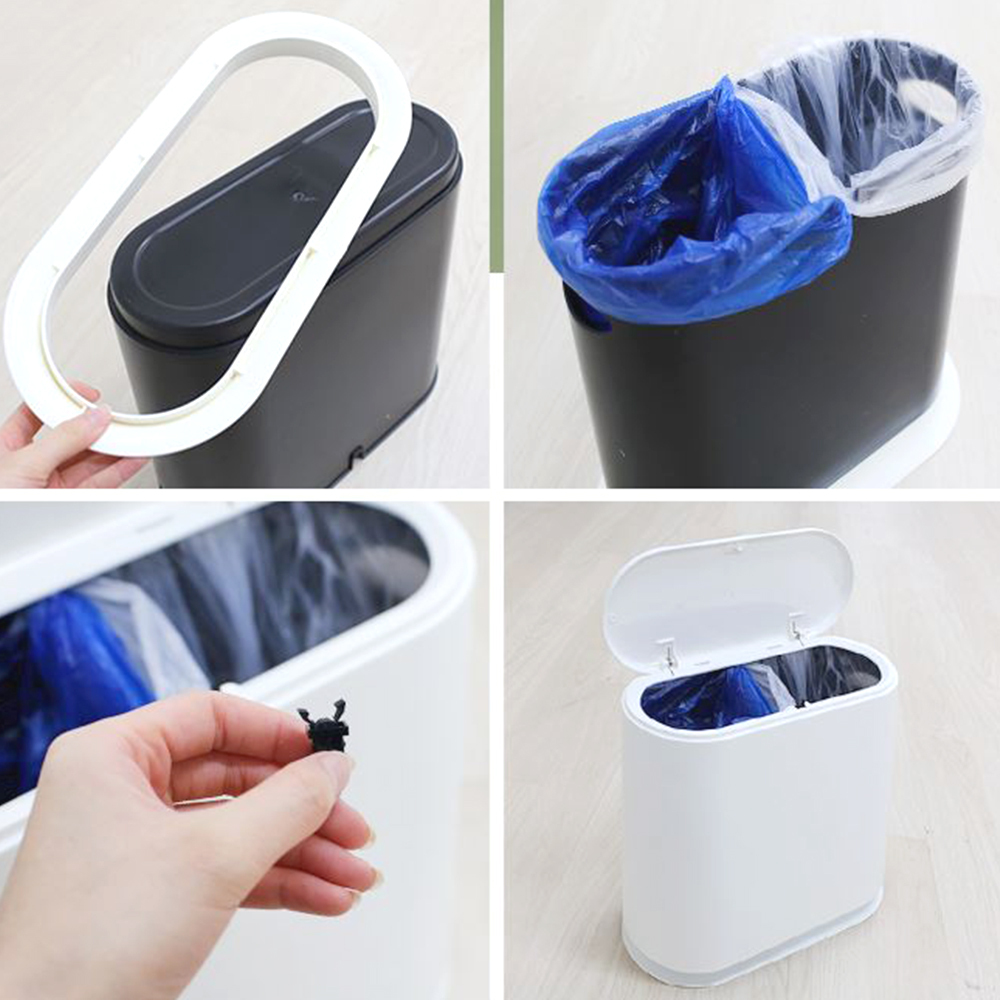 대용량 원터치 휴지통 10L 다용도 가정용 분리수거 멀티 쓰레기통