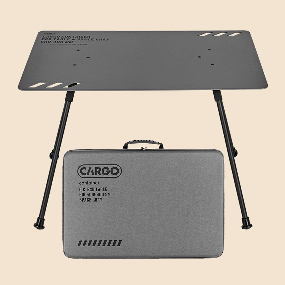 카고컨테이너 엔드 테이블 그레이