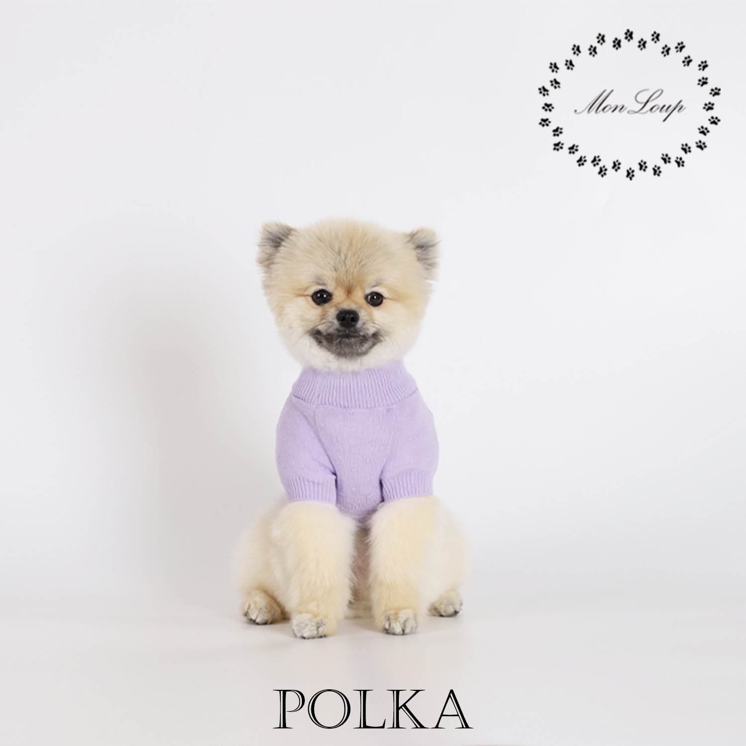 강아지옷 몽루 울블랜드 니트 폴카(POLKA)