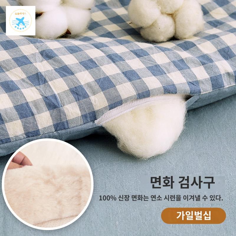 두꺼운 목화요 바닥토퍼 급 침대요 목화솜요 - 상세 이미지 4