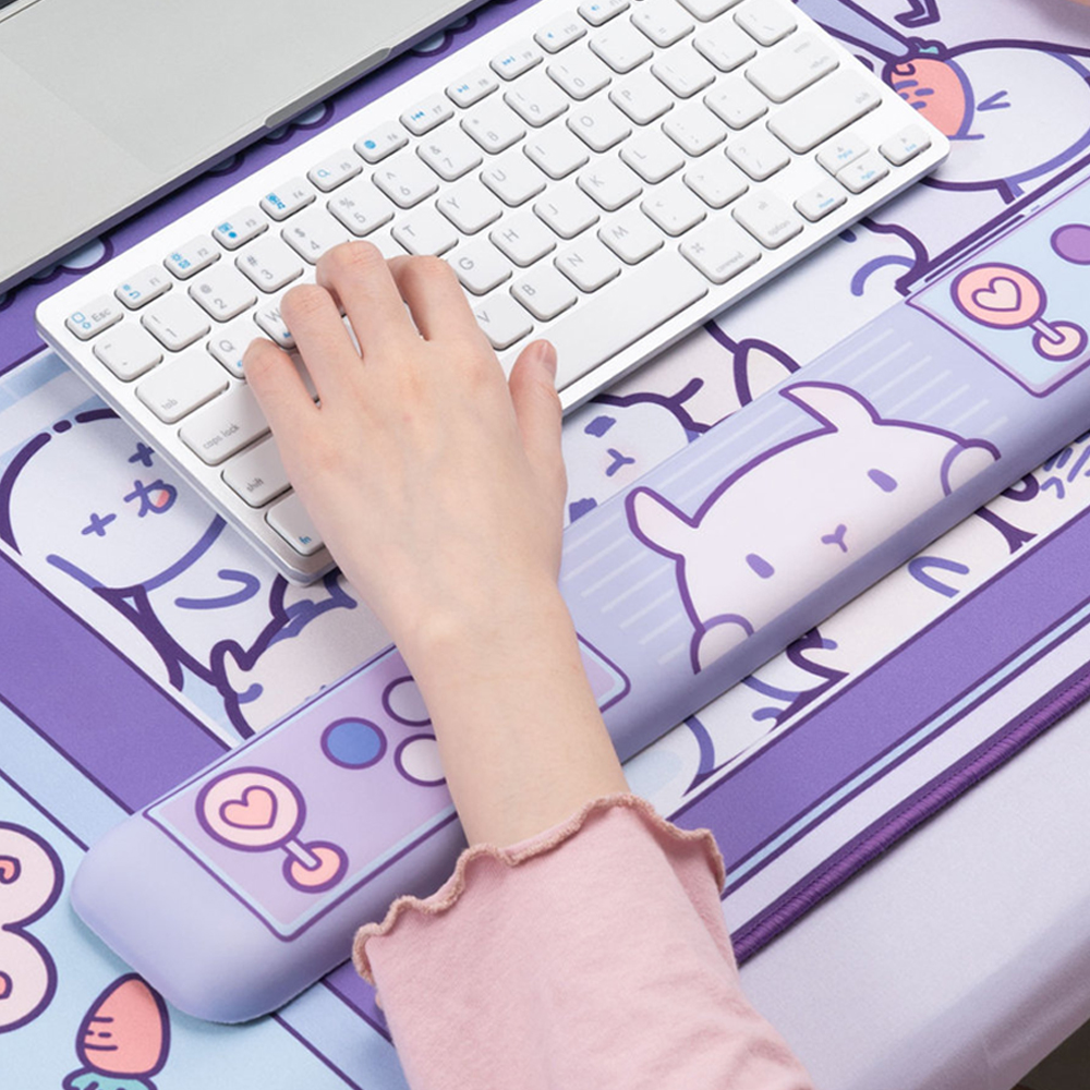 키보드 손목받침대 팜레스트 보호대 쿠션 메모리폼 긱쉐어 큐트버니