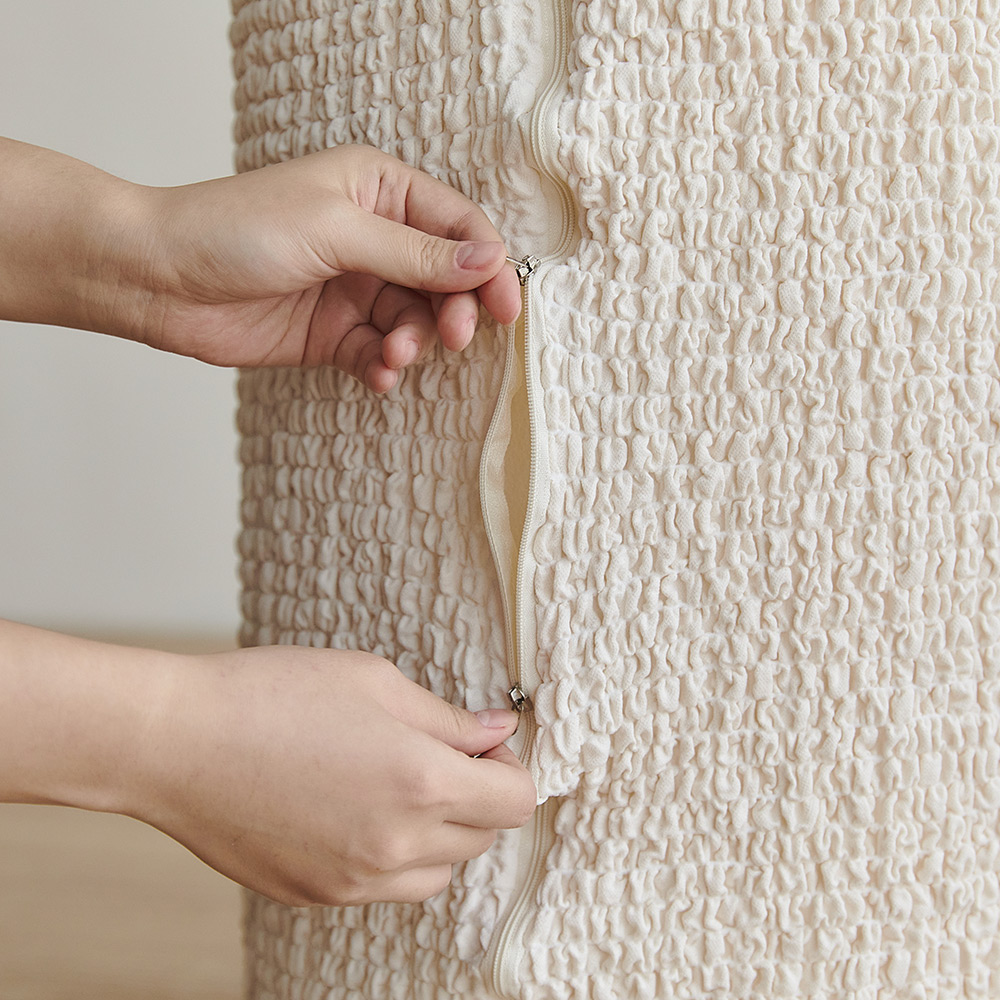 [네이버단독] 올핏 사이즈 고민No 스탠드 에어컨커버 투인원 아이보리 스탠드 원형 벽걸이 사각 세트