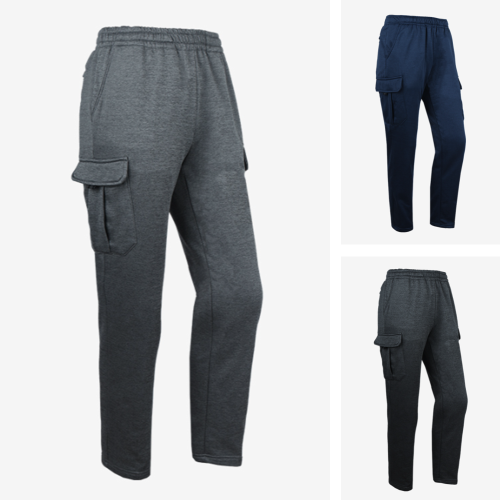 노가다복장 남자 작업용 고무줄 겨울 기모 카고 일바지 팬츠 - 상품 이미지