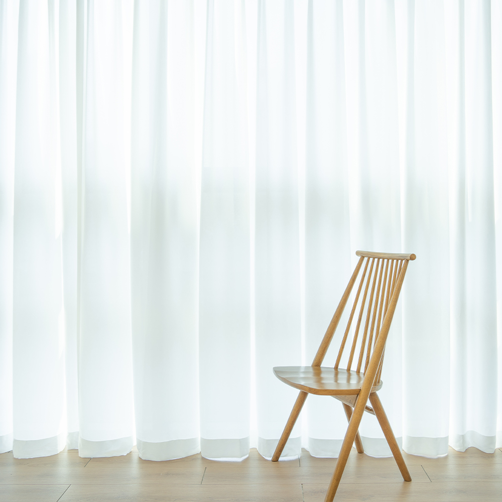 국내산 원단공장 프리미엄 이음선없는 나비주름 쉬폰커튼