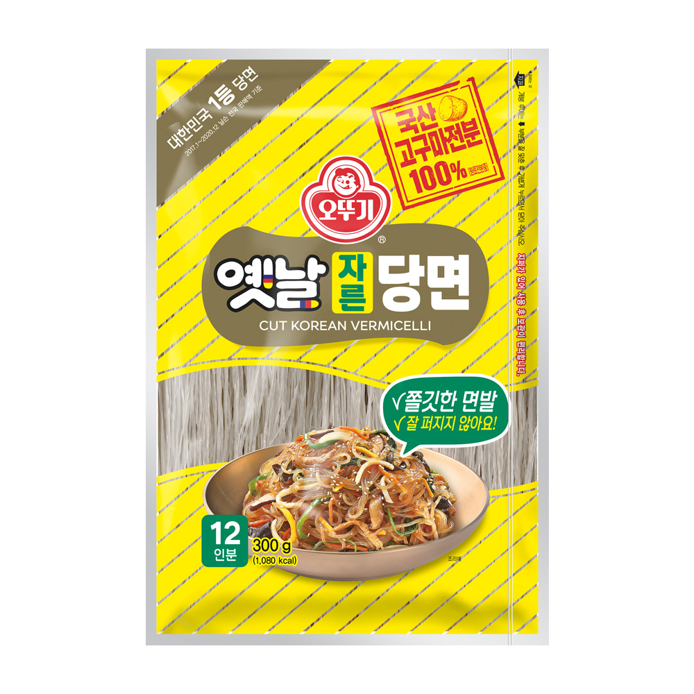 오뚜기 국산고구마전분 100% 옛날자른당면 300g - 메인 이미지