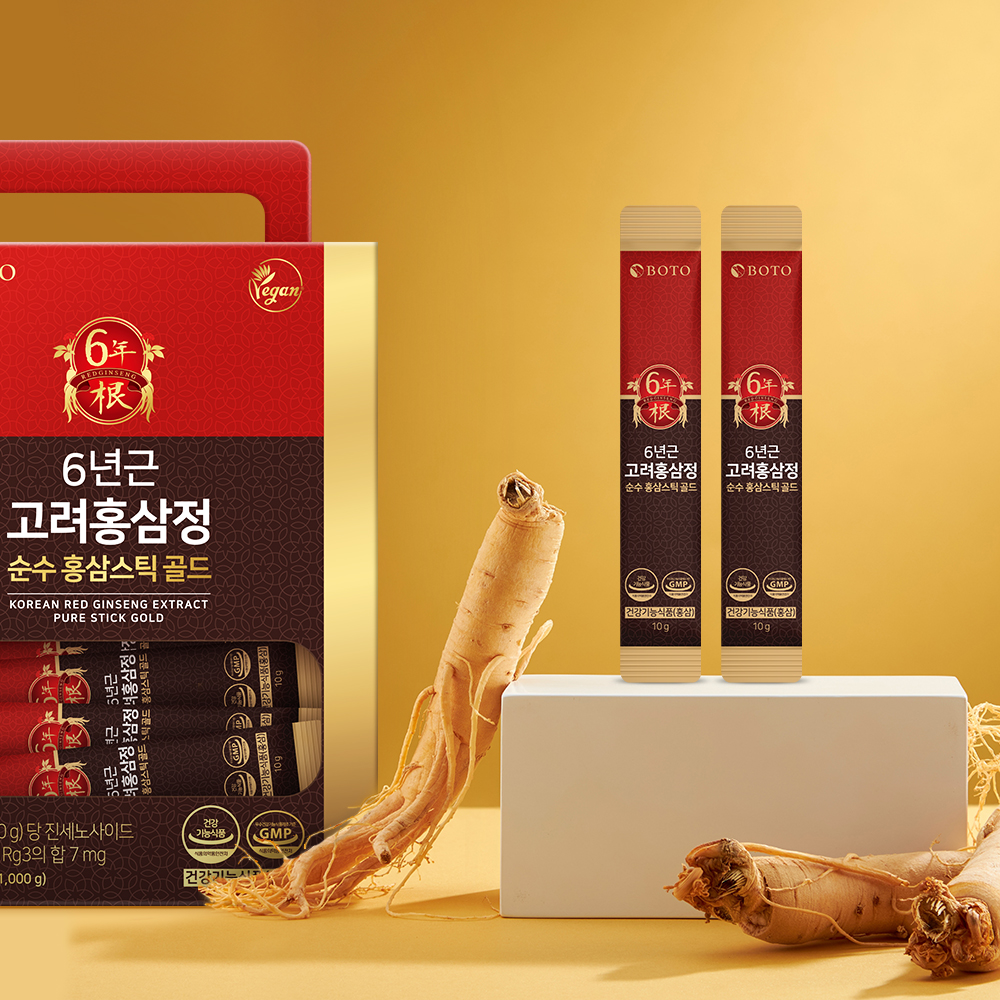 보뚜 6년근 고려홍삼정 순수 홍삼스틱골드 10g 100포 - 상세 이미지 4