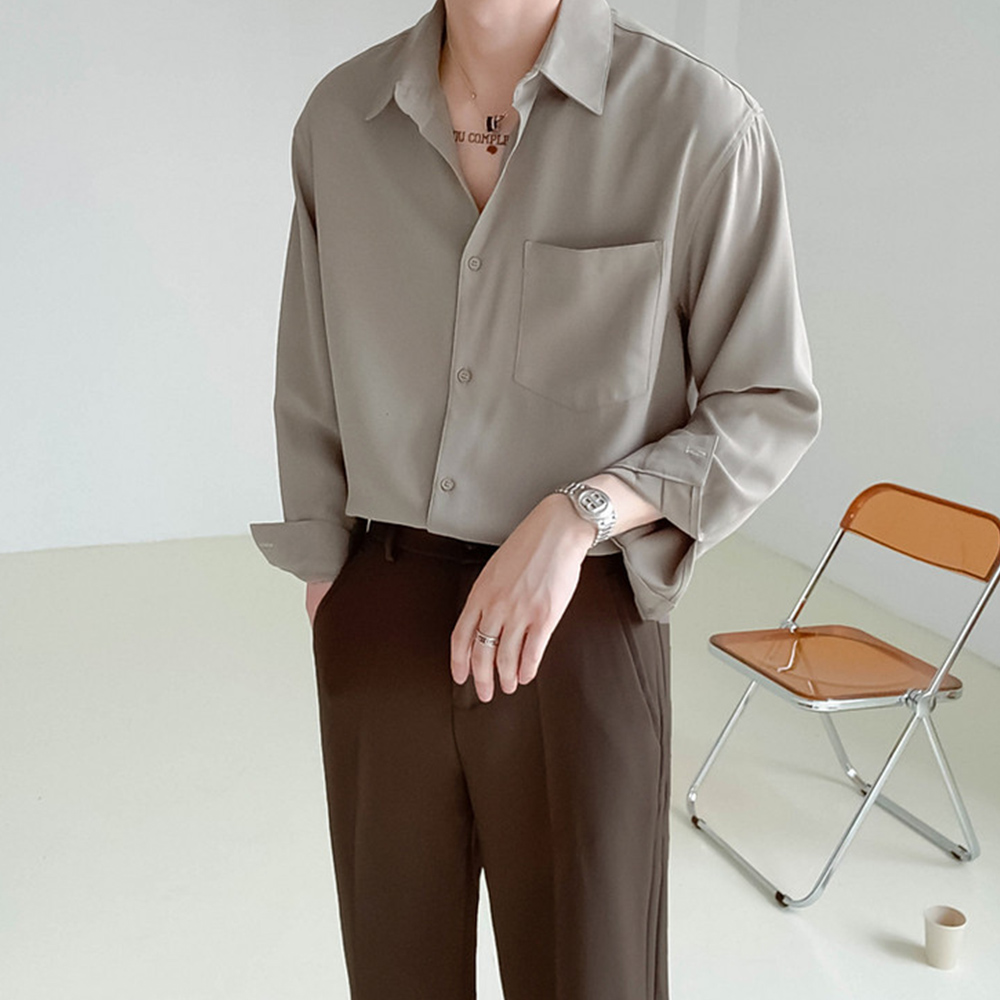 남자정장셔츠 구김없는셔츠 흰색와이셔츠 - 상세 이미지 5