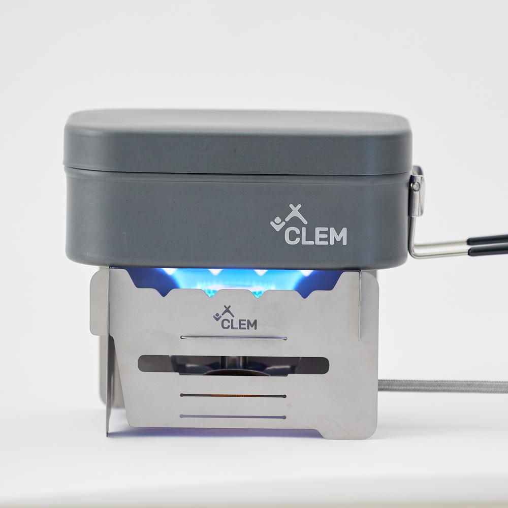 CLEM 티타늄 스토브 백패킹 캠핑 반합 초경량 알콜 고체연료 숯 가스 버너 스토브 - 상세 이미지 3