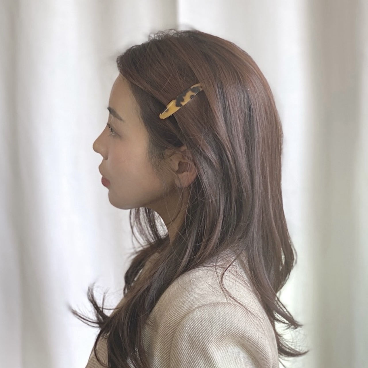 프랑스핀 롱라운드 앞머리핀 옆머리 고정핀 자개 셀룰로오스 헤어핀 creation france 상세 이미지 14