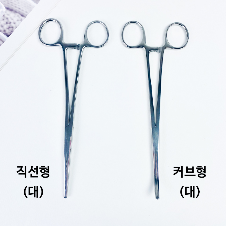 스테인레스 겸자 겸자가위 직선형 커브형 이미지 8
