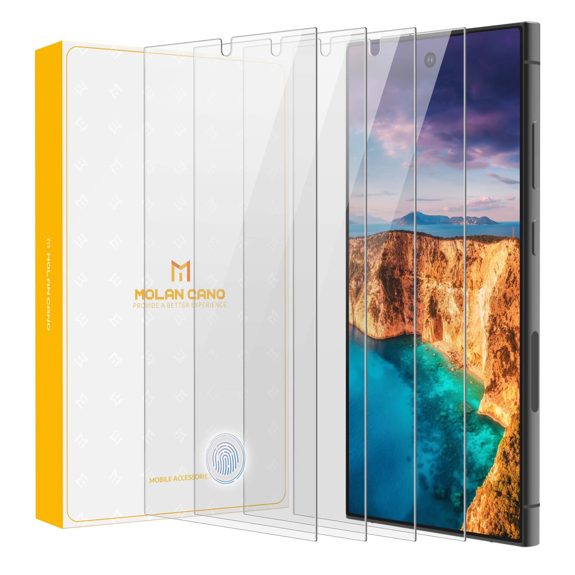 플래쉬 강화유리 액정보호필름 갤럭시S24 플러스, 4매입