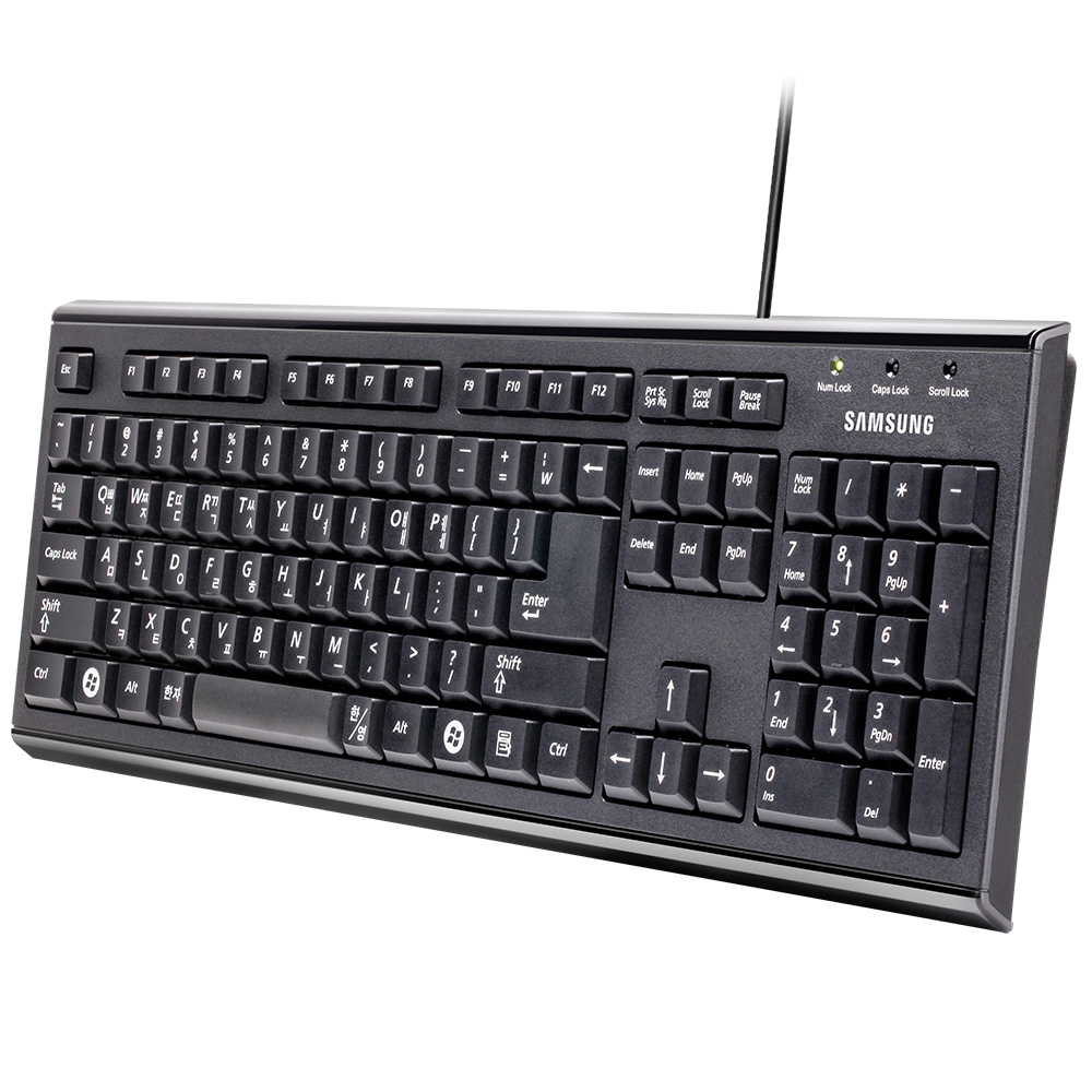 삼성전자 삼성 유선 키보드 SPA-JKA1BU 키스킨 포함 사무용 가정용 블랙, 멤브레인