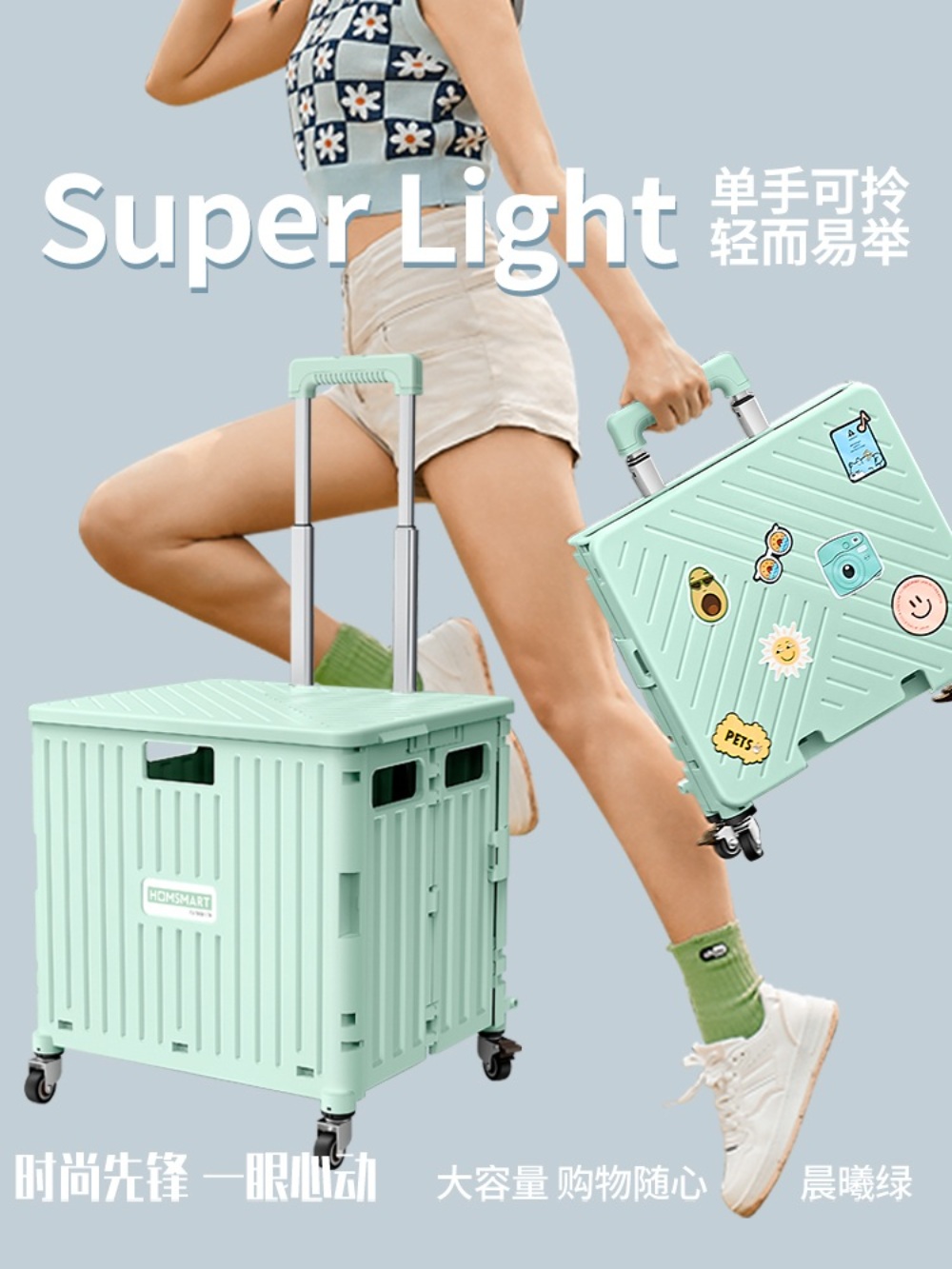캠핑카트 아웃도어 접이식카트 웨건 접이식 폴딩 휴대용 왜건 수레 - 상세 이미지 2