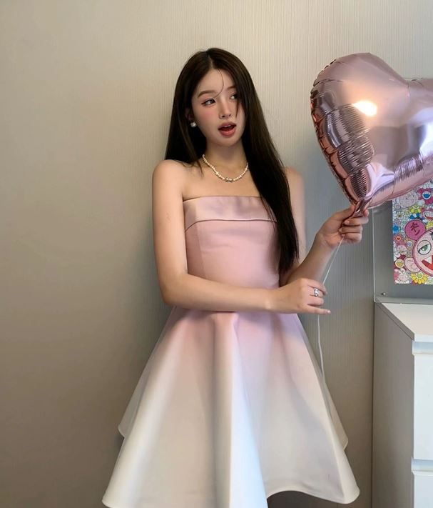 브라이덜샤워 원피스 예복 파티 셀프웨딩드레스 이미지 3