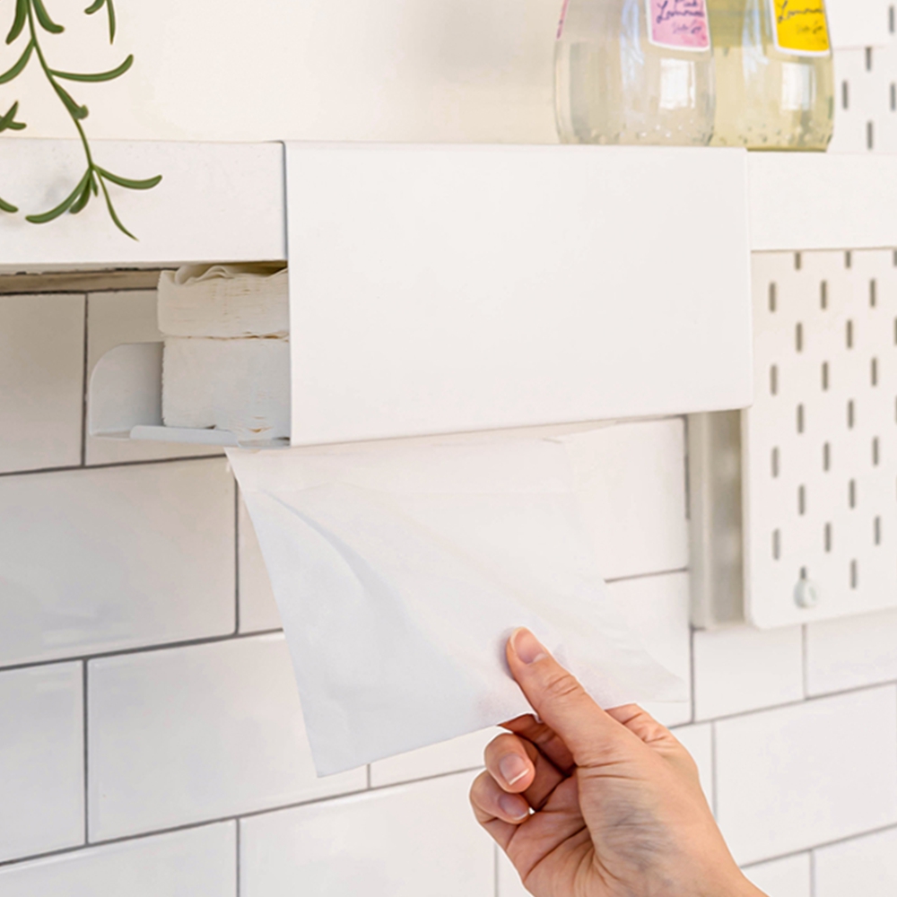 무타공 철제 키친타올걸이 선반 걸이형 키친타올 홀더 거치대