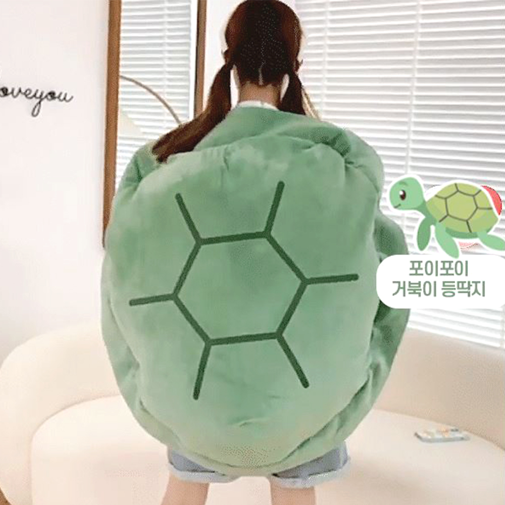 캐릭터 등딱지 쿠션 귀여운 양면 반전 낮잠베게 무릎 인형 - 상세 이미지 3