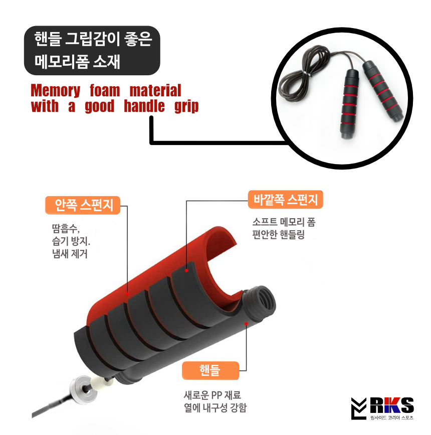 링사이드코리아 중량 줄넘기 / 복싱 성인 아동 겸용 유산소 다이어트 크로스핏 블럭추가 가능 이미지 7