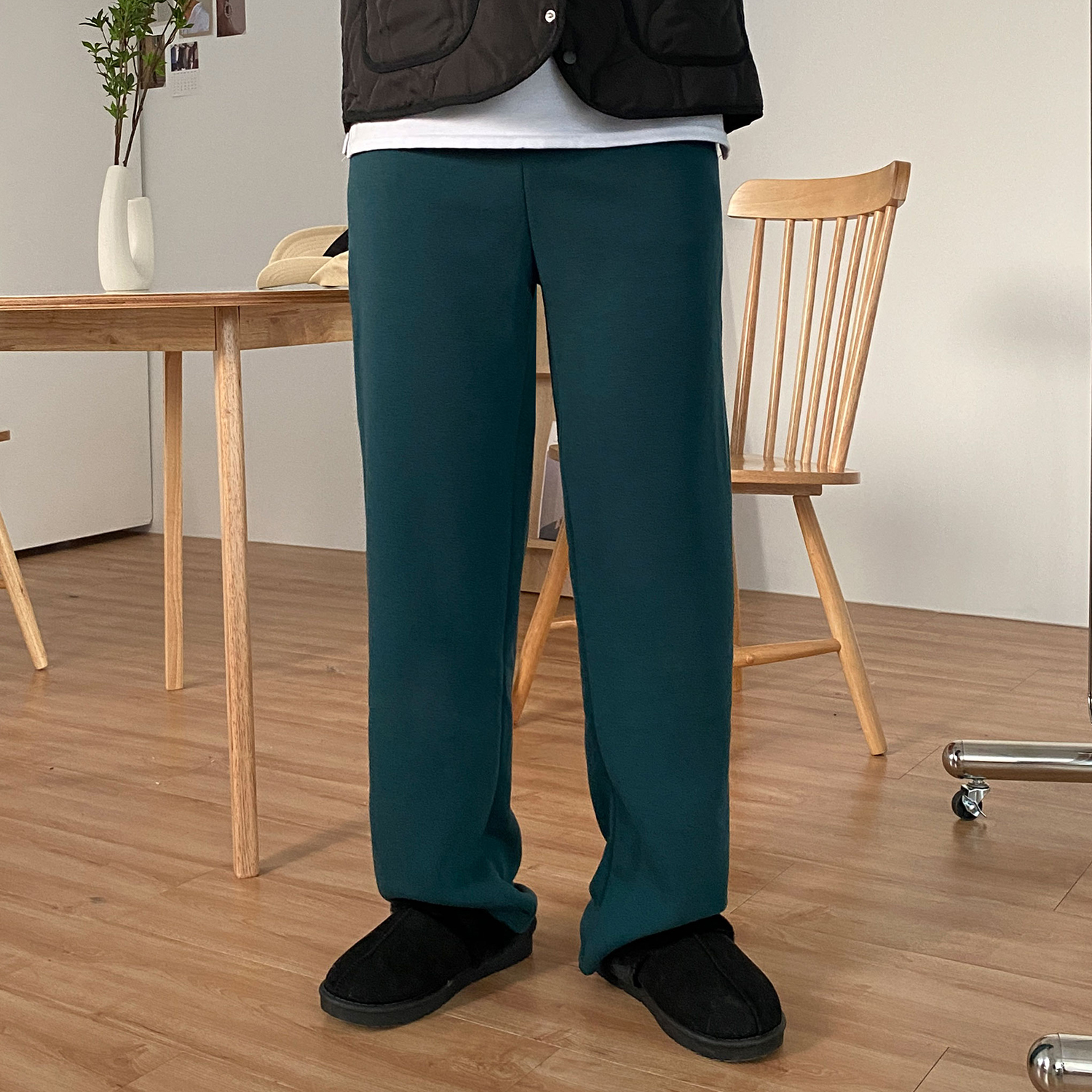 남성기모바지 남자와이드팬츠 남자통바지 - 상품 이미지