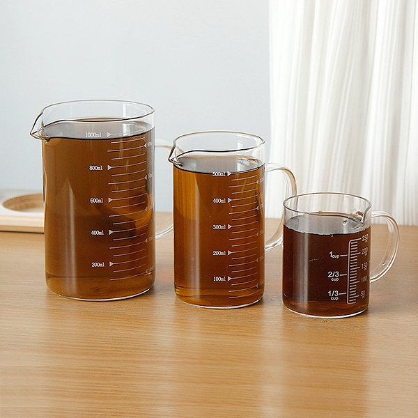 내열 유리 계량컵 눈금 계량 비커 미니 250ml - 상세 이미지 3