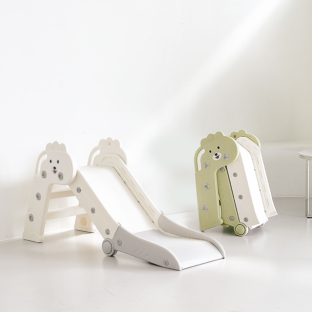 베베로운 아기 미끄럼틀 3단 접이식 유아 돌아기 실내 놀이터