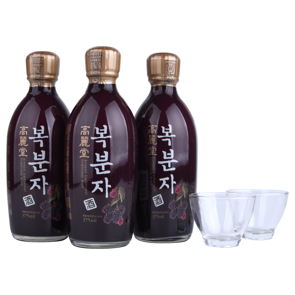 술픽 고려당 복분자주 세트 복분자 375ml X 3 잔 2입 어버이날 스승의날 전통주선물세트 고려원 - 상세 이미지 2