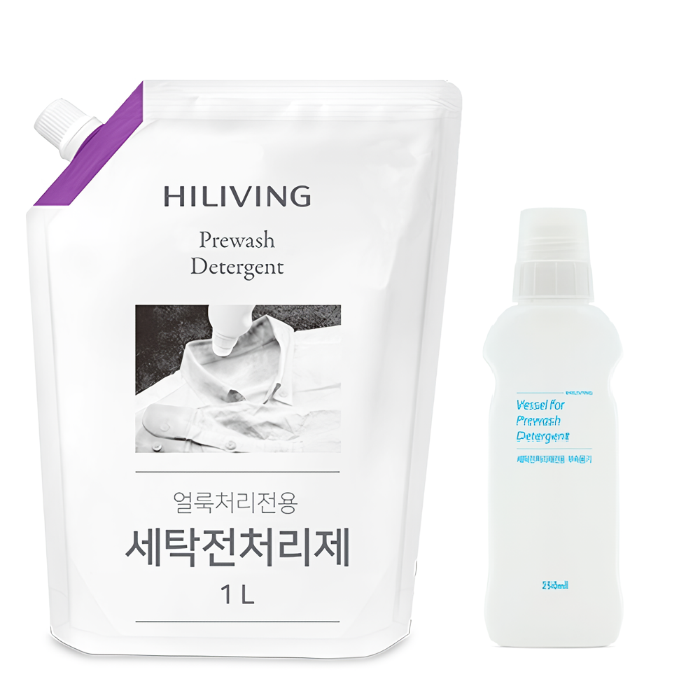 세탁전처리제 1L (파우치)+전용용기 흰옷 찌든때 얼룩제거제 제품 이미지