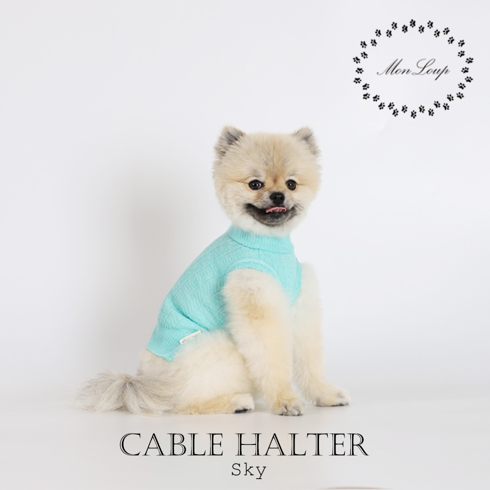 몽루 울니트 케이블홀터(CABLE HALTER) - 상품 이미지