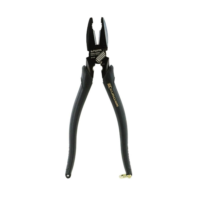 후지야 쿠로킨 편심 파워 펜치 뺀찌 225mm 3020N-225BG - 메인 이미지