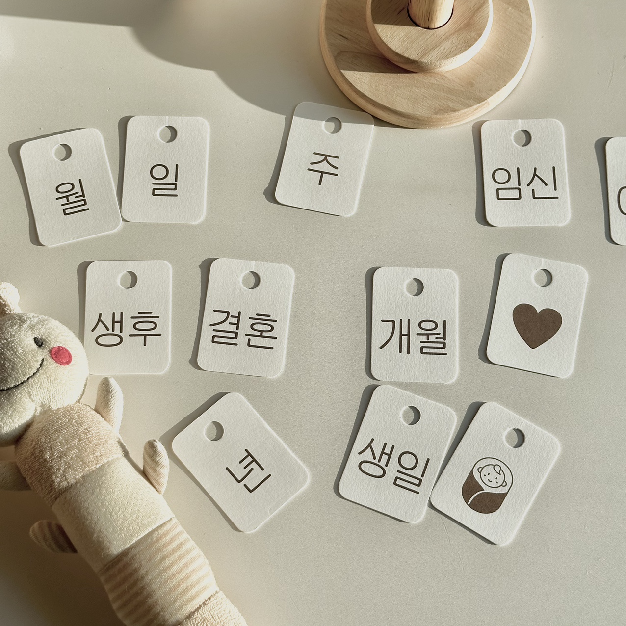 우드 신생아 아기 디데이 달력 - 상세 이미지 4