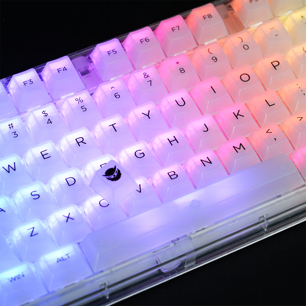 밀키화이트 반투명 키캡 안개 매트 CHERRY PC 기계식 키보드키캡 커스텀 - 상세 이미지 2