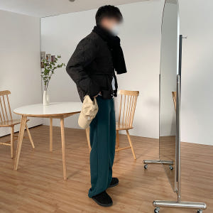남성기모바지 남자와이드팬츠 남자통바지 착용 후기 | 사이즈/핏 총정리 - 상품 이미지 2