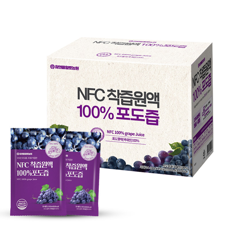 참앤들황토농원 착즙 100% 포도즙 50포, 1개 - 상세 이미지 5