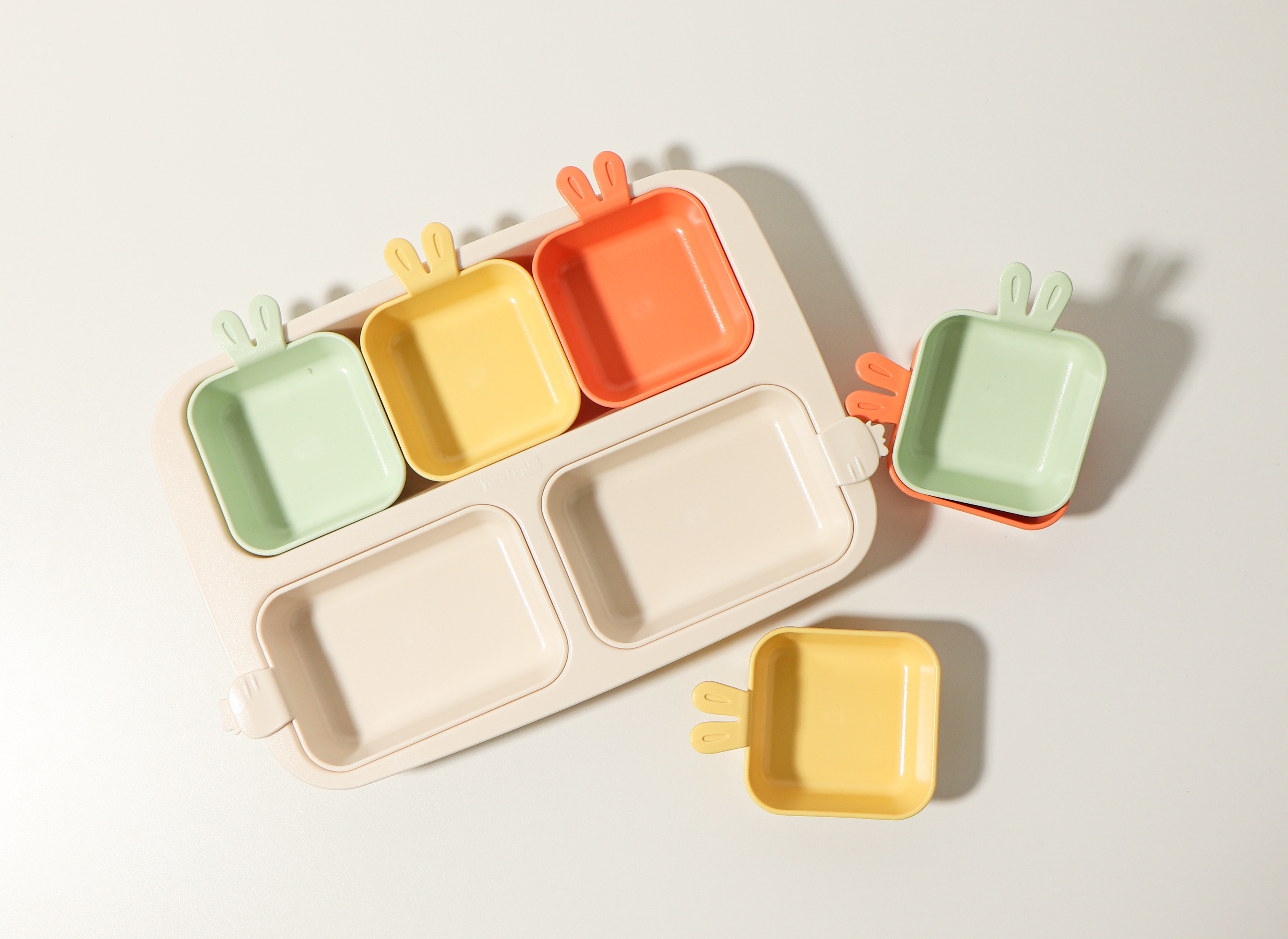 네스틱 토끼시리즈 원플레이트 유아식판