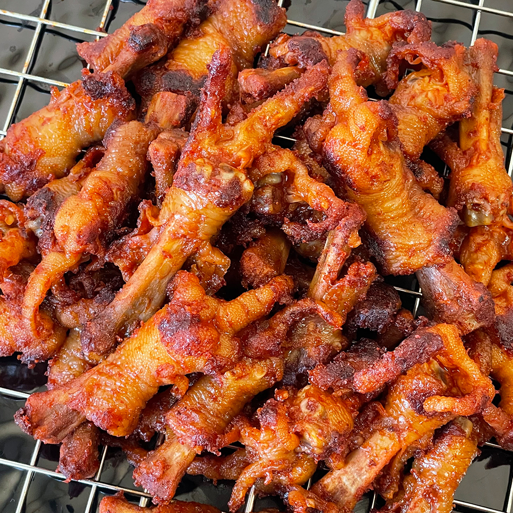 파인밀 튤립닭발 무뼈닭발 숯불 직화구이 술안주 캠핑음식