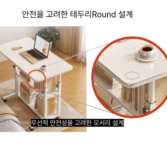 간이 공간 활용 책상 겸 테이블 소형 책상 작은 책상 - 상세 이미지 2