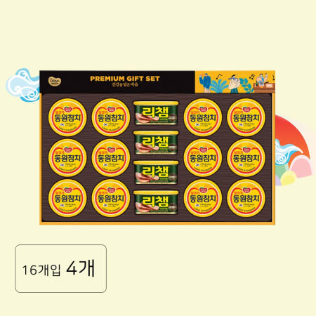 동원에프앤비 동원 선물세트 캔57호 [100호로 대체] 4개 참치캔세트 명절선물 살코기 동원에프앤비 TD