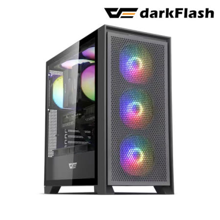 다크플래시 darkFlash DRX70 MESH RGB 강화유리 PC케이스 (블랙)