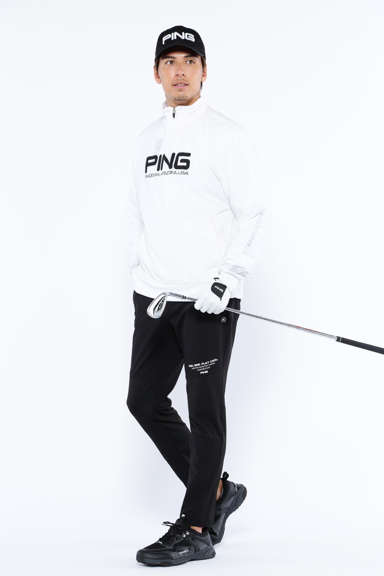 핑 4WAY 스트레치 골프바지 스판 밴딩 트레이닝 롱 팬츠 골프웨어 PING - 상품 이미지