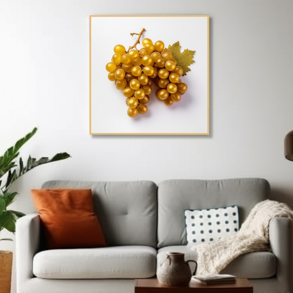부유 포도 A3 29.7X42cm 무광블랙 알루미늄액자 포도그림 - 상세 이미지 4