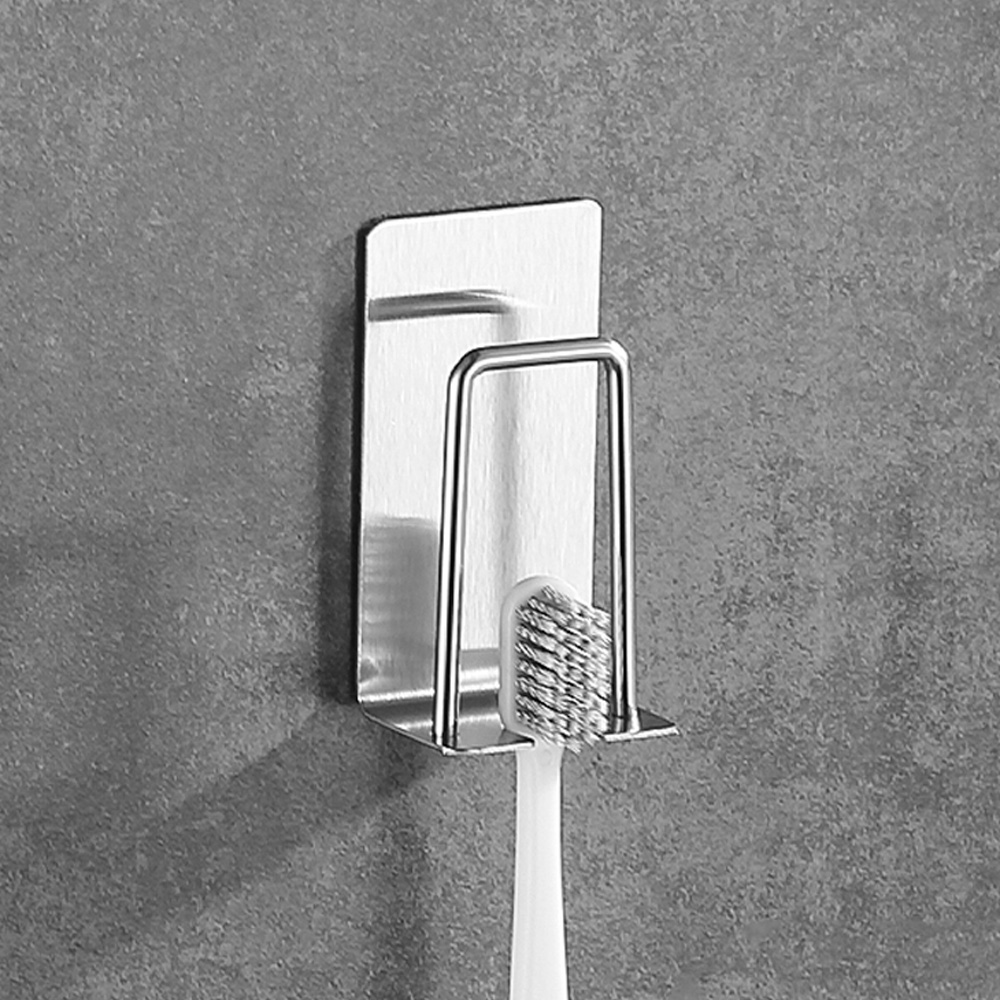 스텐304 칫솔꽂이 접착식 칫솔 걸이 칫솔거치대 1개