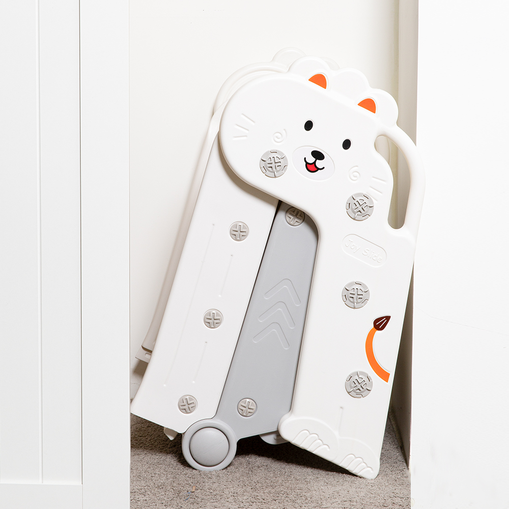 베베로운 아기 미끄럼틀 3단 접이식 유아 돌아기 선물 실내 놀이터