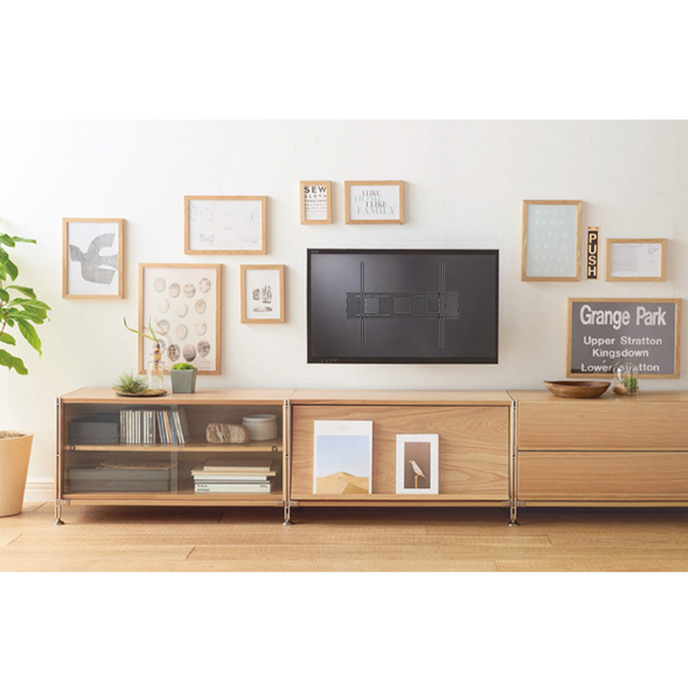 EZ 벽걸이 대형 TV 거치대 브라켓 선반 150Kg/100인치이상 (TWT-800) 이미지 2