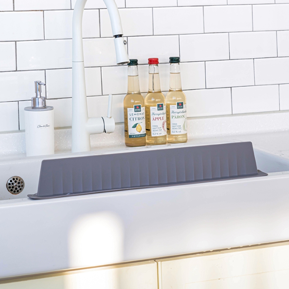 실리콘 씽크대물막이 싱크대 세면대 물튀김방지 가림막 워터펜스