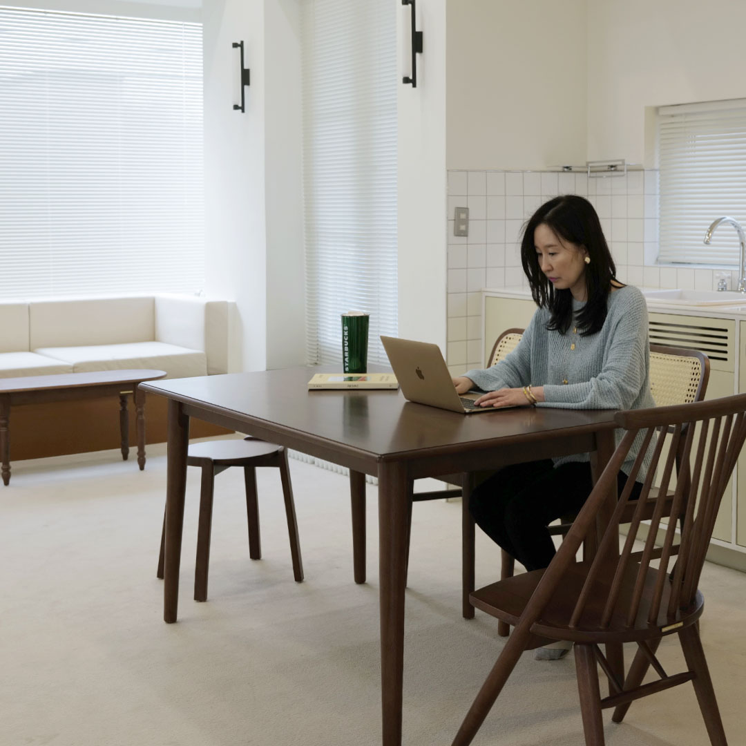 자야캠핑 포르보 월넛 원목 직사각형 4인용 6인용 식탁 테이블 1600