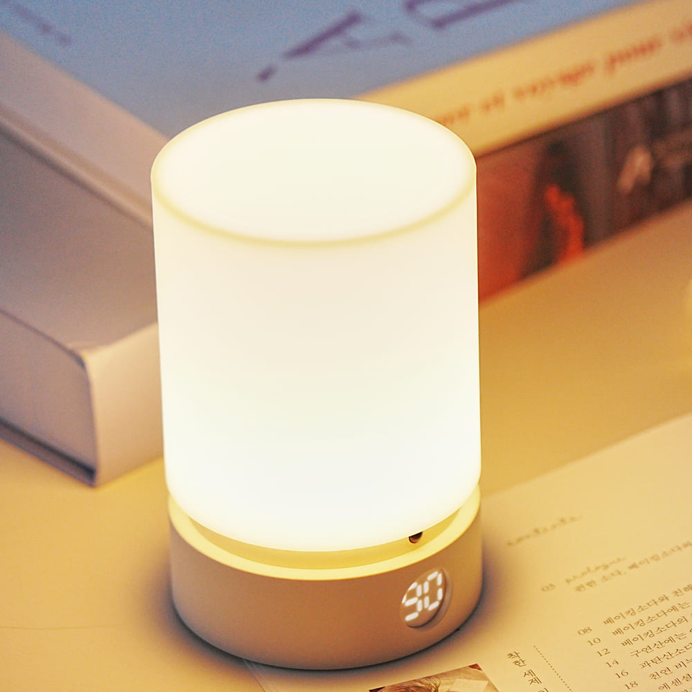 아가짱 아기 타이머 무선 무드등 수유등 v2 우드