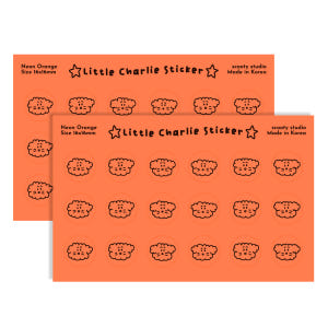 리틀 찰리 스티커 - 네온 오렌지 실사용 후기 | 효과 있을까? - 상품 이미지 1