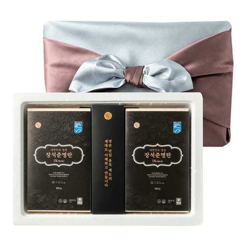 덕화명란 장석준 명란 1% 선물세트 500g 2팩 1kg [명장 저염 무발색제 무색소] - 상세 이미지 2
