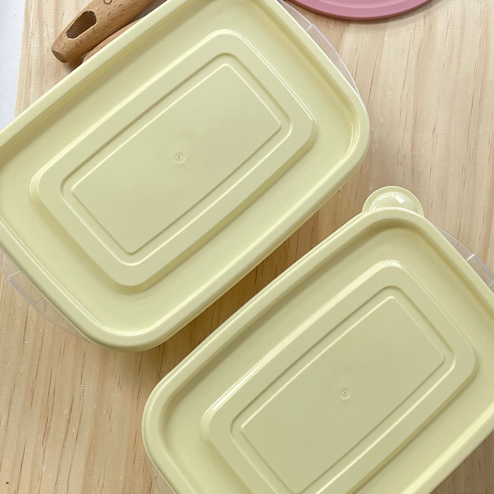 동양 탁 투명 밀폐용기 직사각 1.2L 2P 냉장고정리 반찬통 밥 국 소분 보관 - 상세 이미지 2