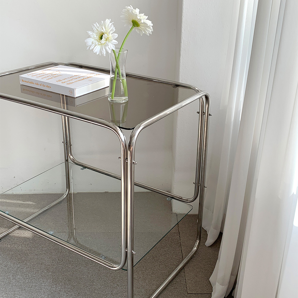 바미르 스테인레스 2단 테이블